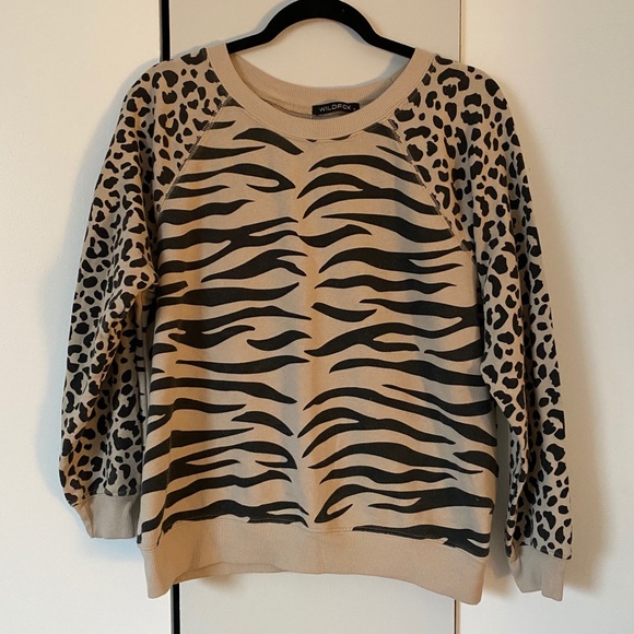 Wildfox Cheetah and Zebra Sweatshirt - Picture 2 of 5